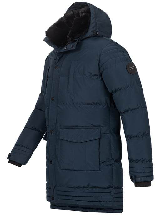 Chaqueta de invierno para hombre Alessandro Salvarini AS285 con forro de borreguito y capucha extraíble - Image 4