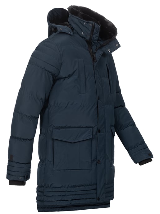 Chaqueta de invierno para hombre Alessandro Salvarini AS285 con forro de borreguito y capucha extraíble - Image 5