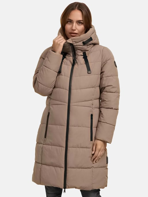 Abrigo acolchado mujer Marikoo Natsukoo – cálido, con capucha y forro teddy - Image 5