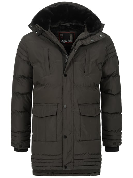 Chaqueta de invierno para hombre Alessandro Salvarini AS285 con forro de borreguito y capucha extraíble - Image 2