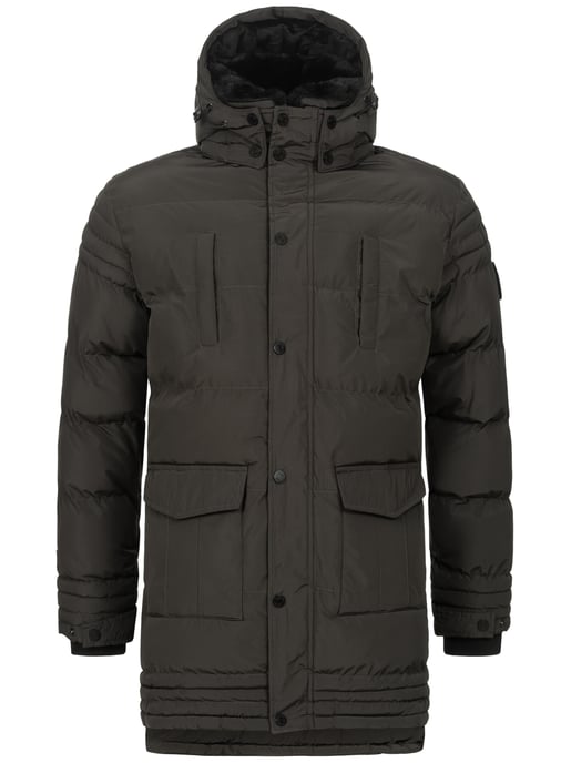 Chaqueta de invierno para hombre Alessandro Salvarini AS285 con forro de borreguito y capucha extraíble - Image 3