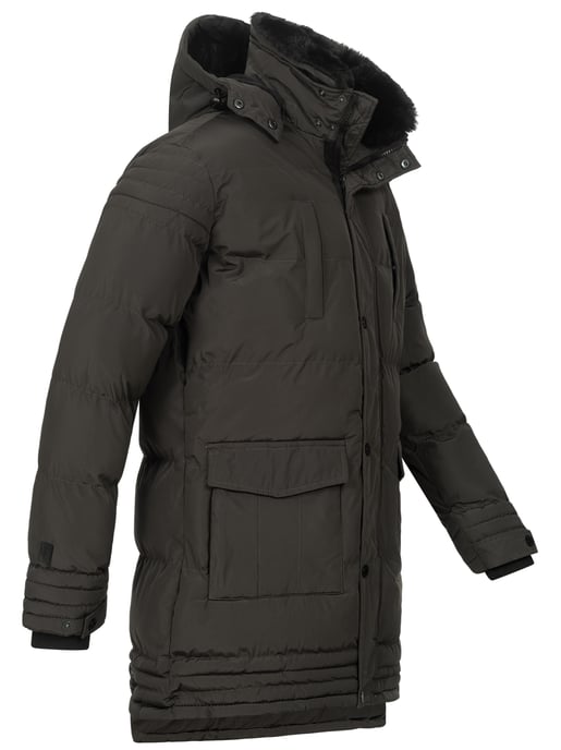 Chaqueta de invierno para hombre Alessandro Salvarini AS285 con forro de borreguito y capucha extraíble - Image 5