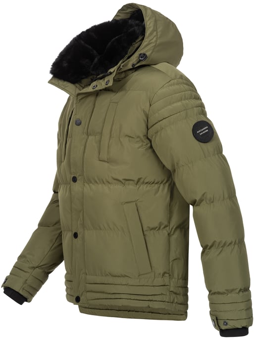 Chaqueta de invierno para hombre Alessandro Salvarini AS-281 con forro de borreguito y capucha extraíble - Image 4