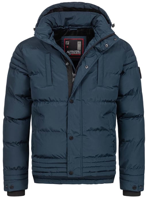 Chaqueta de invierno para hombre Alessandro Salvarini AS-281 con forro de borreguito y capucha extraíble - Image 2