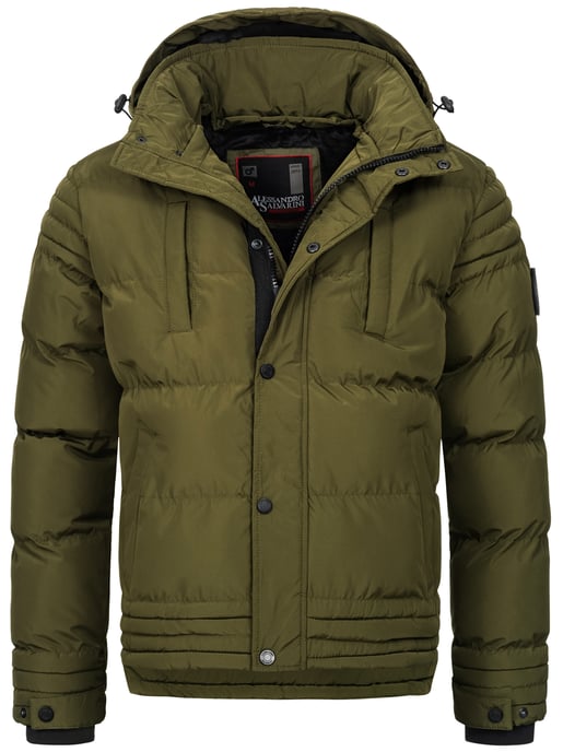 Chaqueta de invierno para hombre Alessandro Salvarini AS-281 con forro de borreguito y capucha extraíble - Image 2