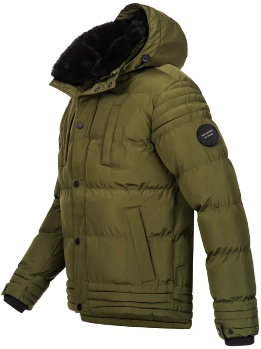 Chaqueta de invierno para hombre Alessandro Salvarini AS-281 con forro de borreguito y capucha extraíble - Image 4