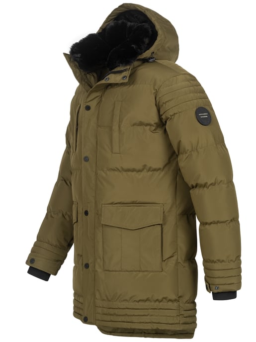Chaqueta de invierno para hombre Alessandro Salvarini AS285 con forro de borreguito y capucha extraíble - Image 4