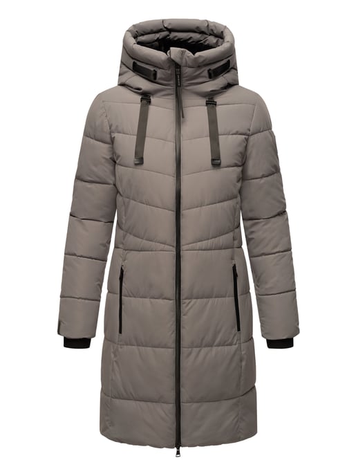 Abrigo acolchado mujer Marikoo Natsukoo – cálido, con capucha y forro teddy - Image 2