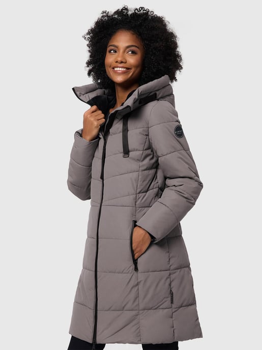 Abrigo acolchado mujer Marikoo Natsukoo – cálido, con capucha y forro teddy - Image 6