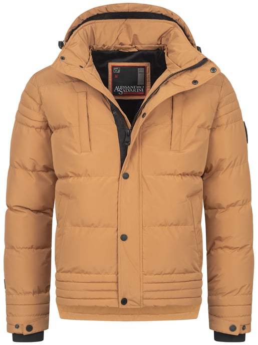 Chaqueta de invierno para hombre Alessandro Salvarini AS-281 con forro de borreguito y capucha extraíble - Image 2