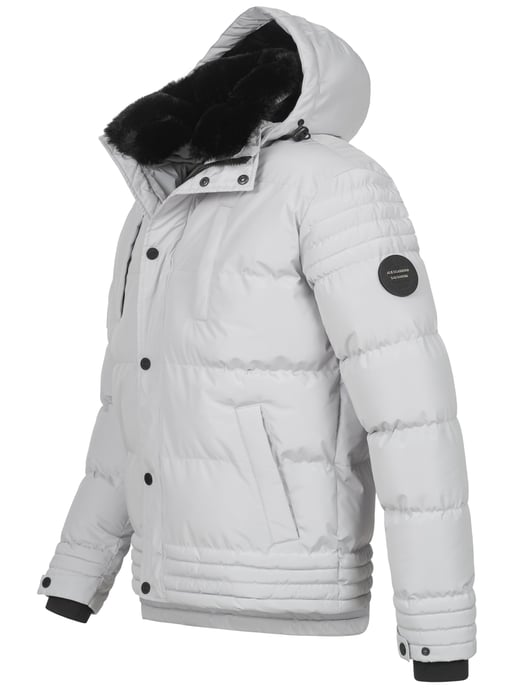 Chaqueta de invierno para hombre Alessandro Salvarini AS-281 con forro de borreguito y capucha extraíble - Image 4