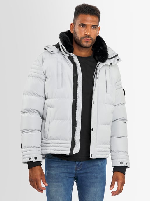 Chaqueta de invierno para hombre Alessandro Salvarini AS-281 con forro de borreguito y capucha extraíble - Image 6