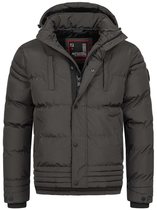 Chaqueta de invierno para hombre Alessandro Salvarini AS-281 con forro de borreguito y capucha extraíble - Image 2