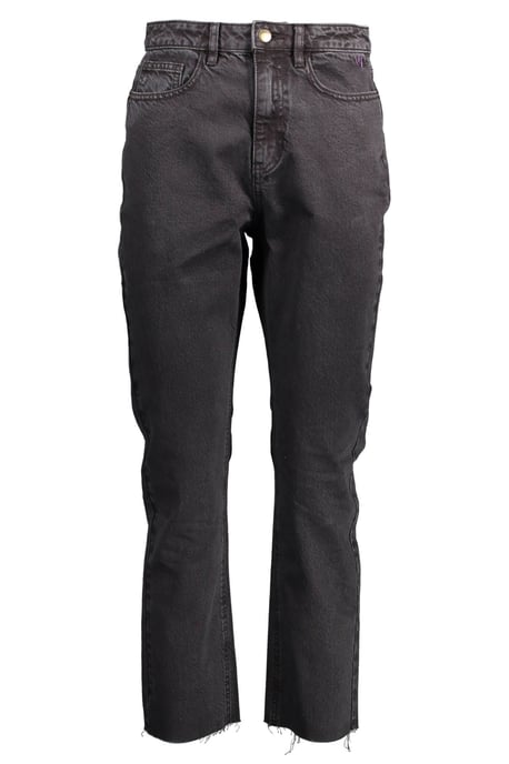 Jeans de pierna recta con dobladillo sin terminar - Image 1