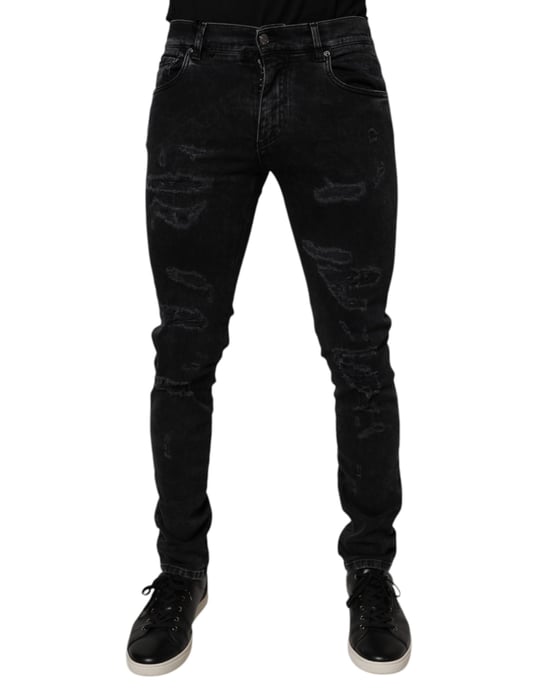 Jeans ajustados desgastados - Image 1