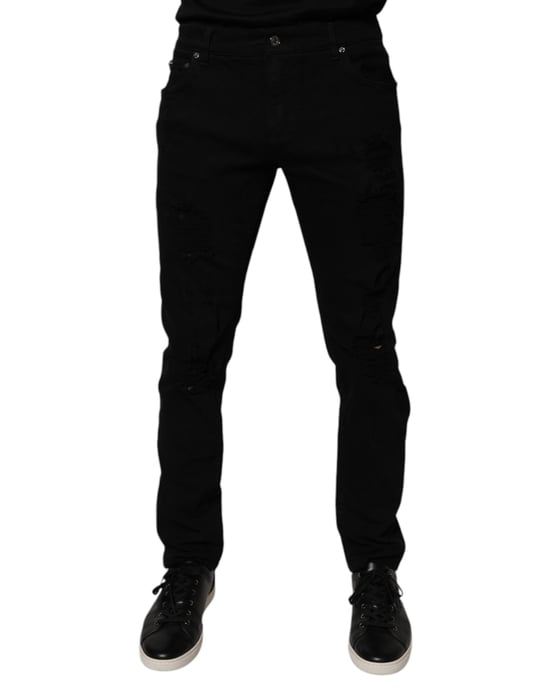 Jeans Ajustados Desgastados - Image 1