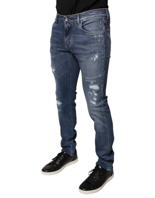 Jeans Rotos de Corte Ajustado - Image 3