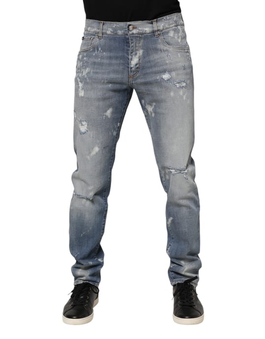 Jeans Ajustados Desgastados - Image 1