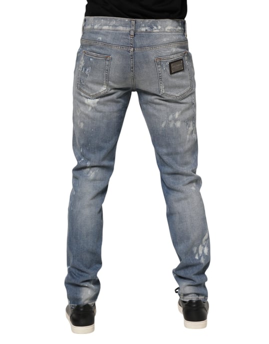 Jeans Ajustados Desgastados - Image 4