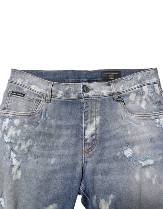 Jeans Ajustados Desgastados - Image 5