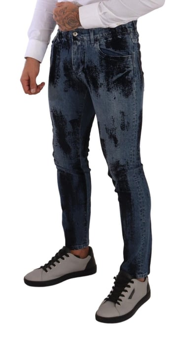 Jeans Skinny con Salpicaduras de Pintura - Image 3