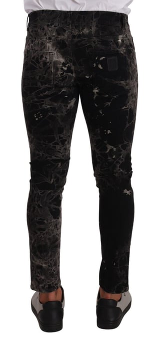Jeans Skinny con Estampado de Mármol - Image 2