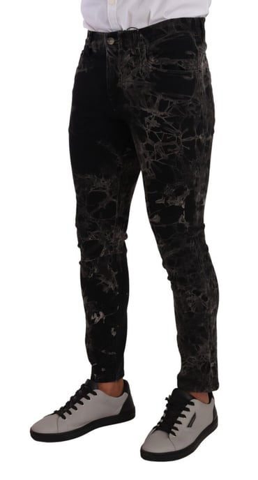 Jeans Skinny con Estampado de Mármol - Image 4