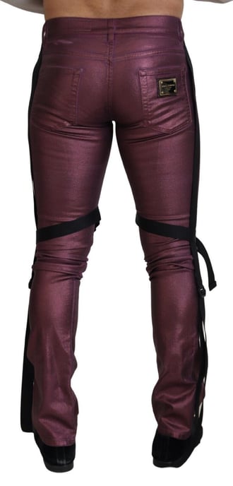 Pantalones Metálicos Burdeos - Image 3
