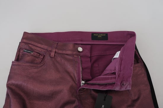 Pantalones Metálicos Burdeos - Image 5