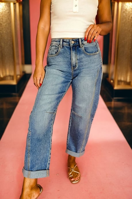Jeans de mezclilla de corte relajado - Image 3