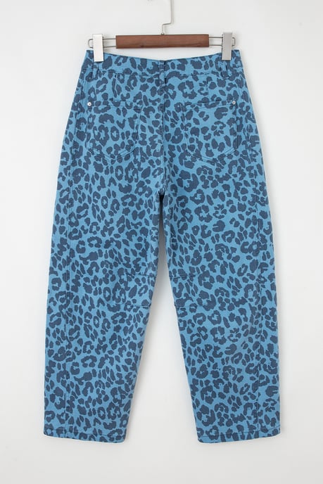 Jeans Relajados de Animal Print de Leopardo - Image 4