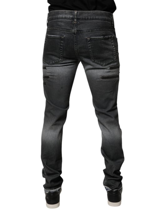 Jeans Desgastados con Detalles de Cremallera - Image 4