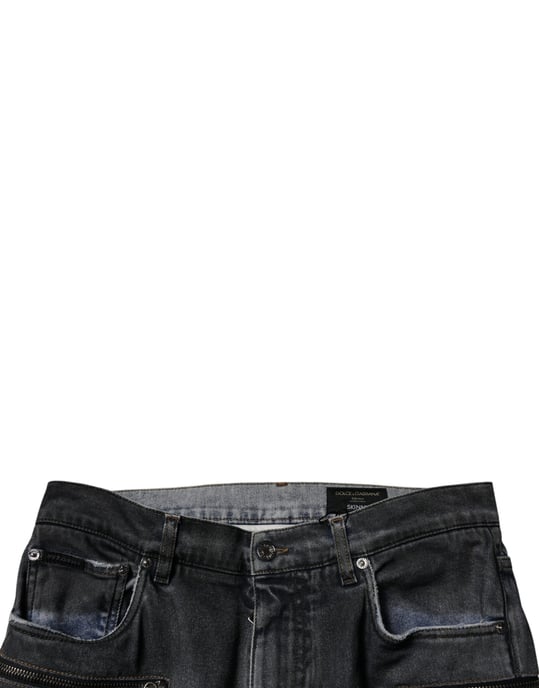Jeans Desgastados con Detalles de Cremallera - Image 5