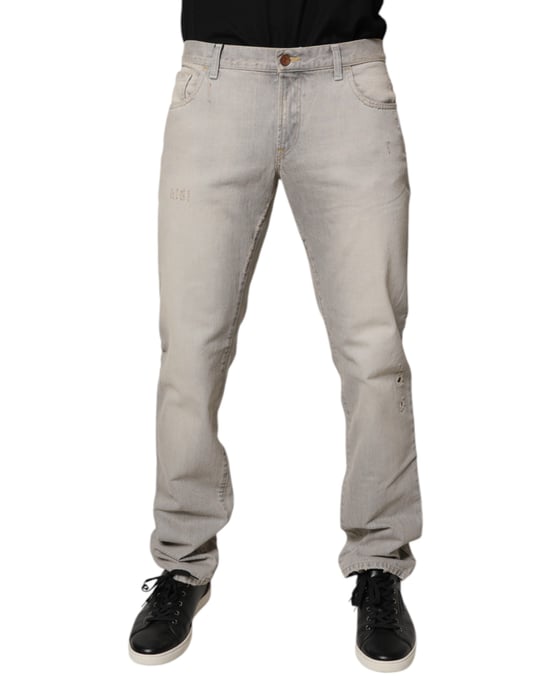 Jeans de mezclilla desgastados - Image 1