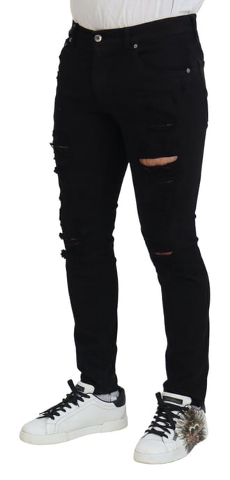 Jeans Ajustados Desgastados - Image 2