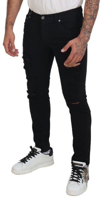 Jeans Ajustados Desgastados - Image 4