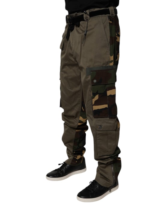 Pantalones Cargo con Detalle de Camuflaje - Image 3