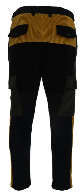 Pantalones Cargo de Pana Estilo Patchwork - Image 3