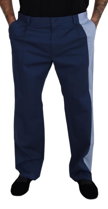 Pantalones Clásicos Plisados Azul Marino - Image 4