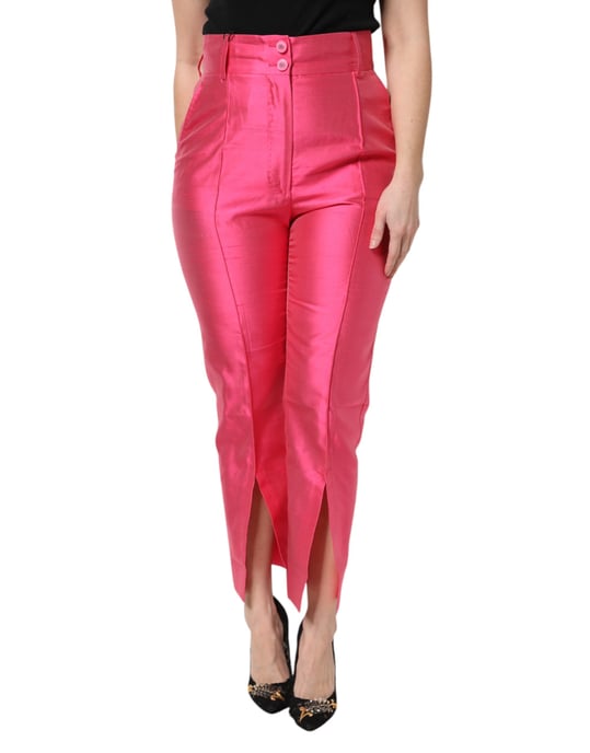 Pantalones de tiro alto con abertura lateral - Image 1