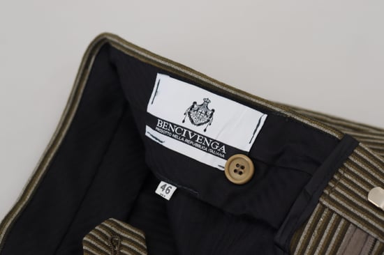 Pantalones de raya diplomática ajuste slim - Image 5