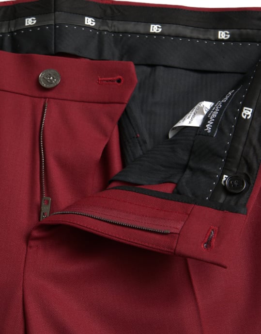 Pantalones de vestir burdeos - Image 5