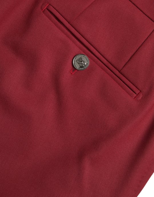 Pantalones de vestir burdeos - Image 6