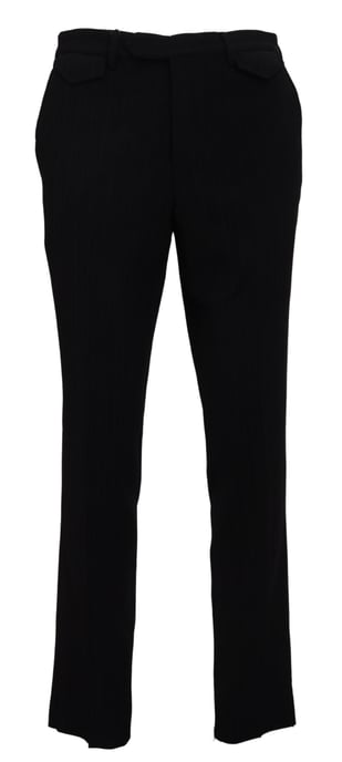 Pantalones de vestir ajuste entallado de rayas - Image 1