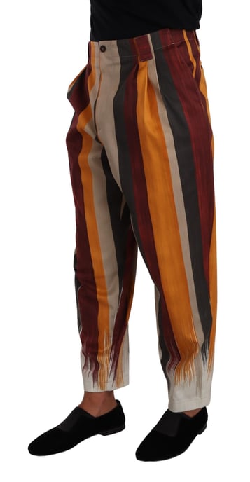 Pantalones de Rayas Multicolores con Corte Relajado - Image 2