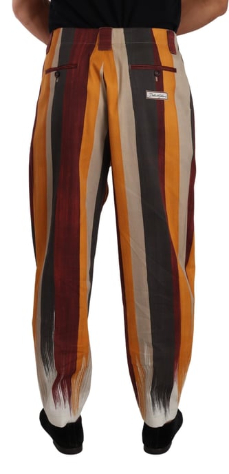 Pantalones de Rayas Multicolores con Corte Relajado - Image 3