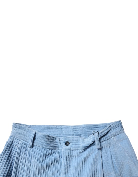 Pantalones de pana con diseño plisado - Image 5