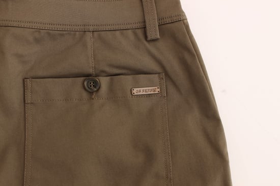 Pantalones de vestir plisados verdes oliva - Image 6