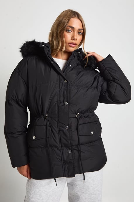 Faux Fur Trim Parka - Image 3