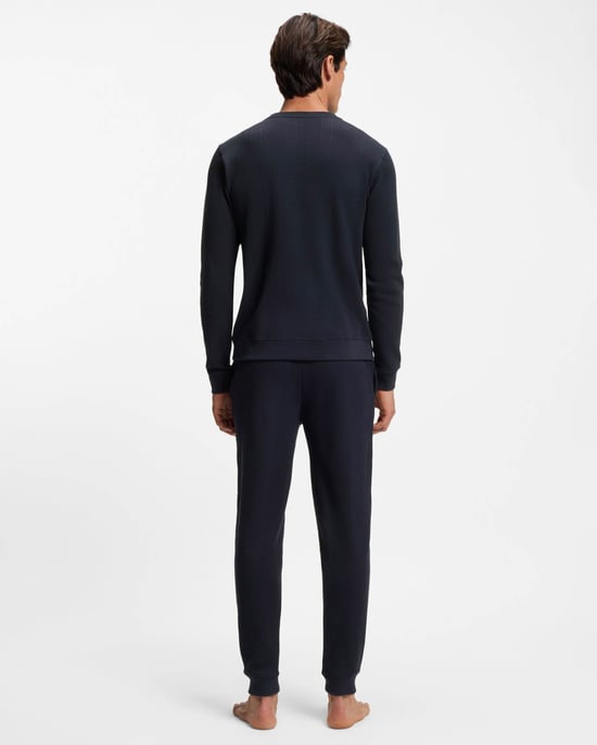 Pantalones de Casa Estructurados en Azul Marino - Image 2